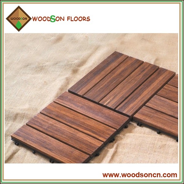 Carbonized Bamboo Decking Floor